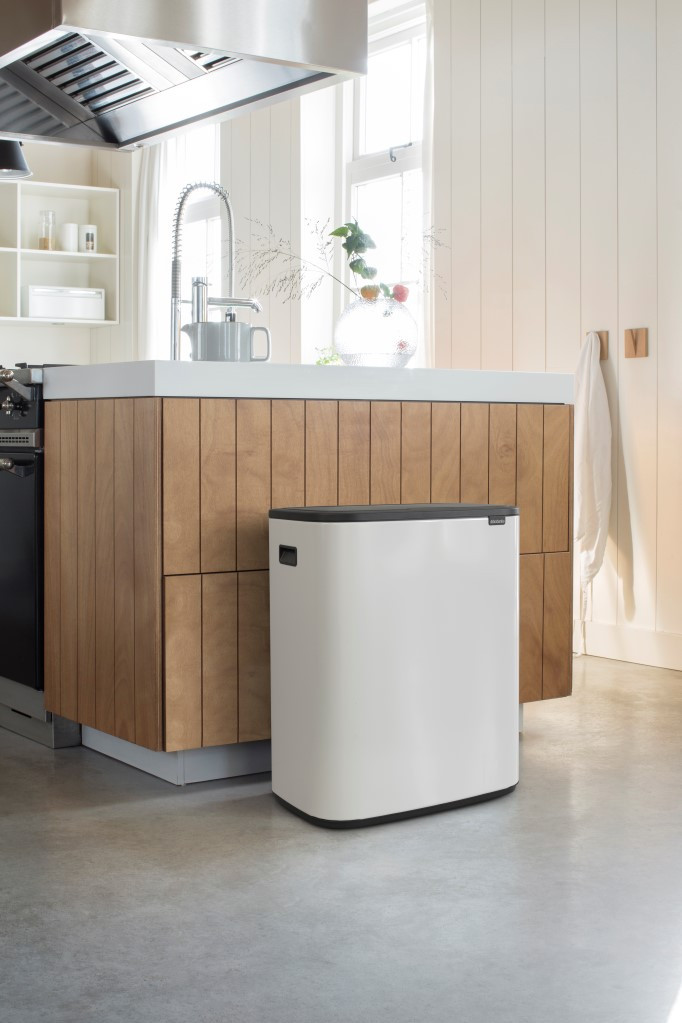 Brabantia Bo Touch Bin 2 x 30 Liter White product in gebruik
