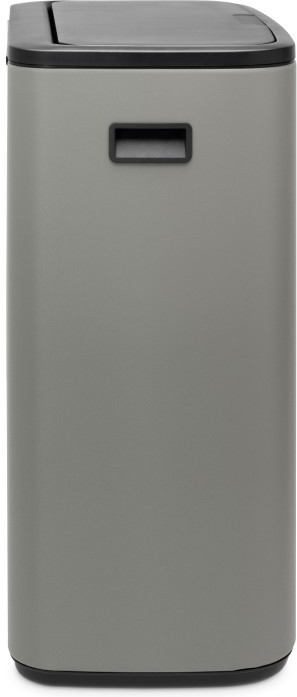 Brabantia Bo Touch Bin 2 x 30 Litres Mineral Concrete Grey côté droit