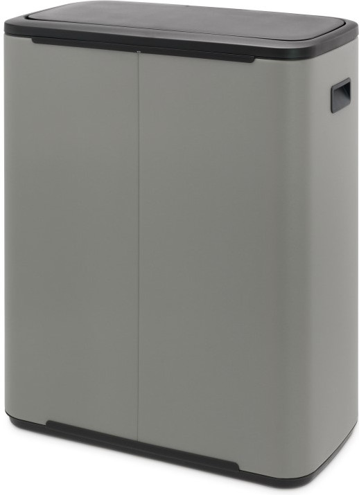 Brabantia Bo Touch Bin 2 x 30 Litres Mineral Concrete Grey arrière