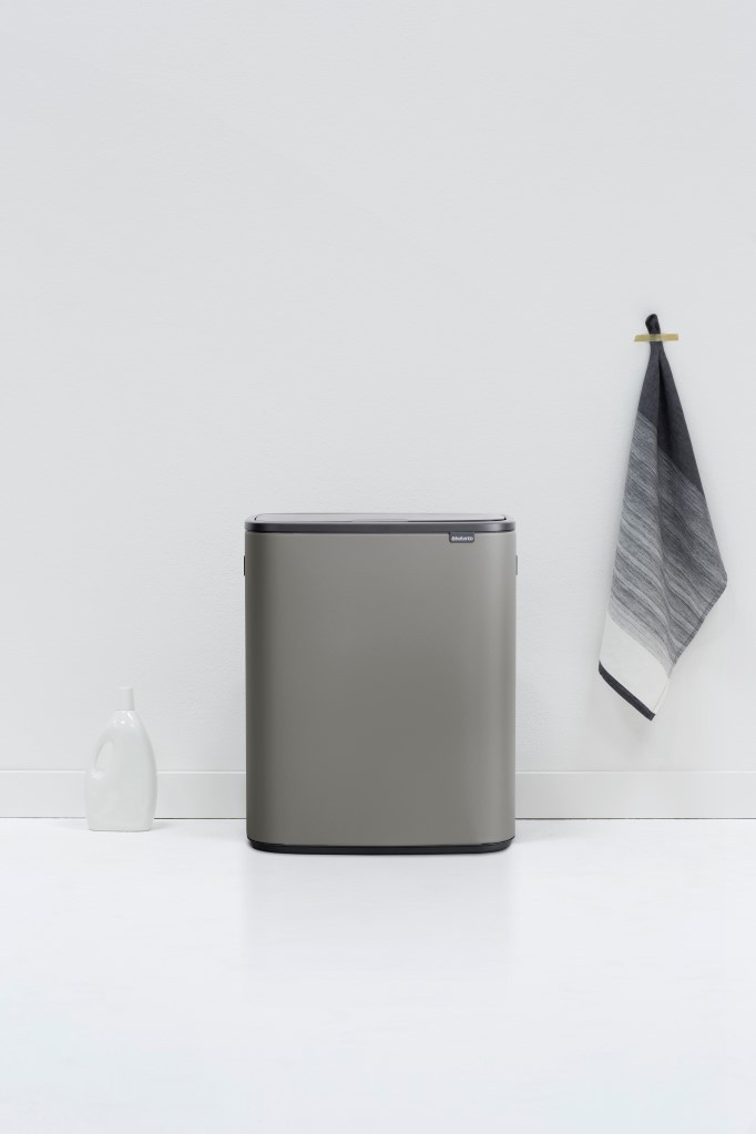 Brabantia Bo Touch Bin 2 x 30 Litres Mineral Concrete Grey produit à l'usage