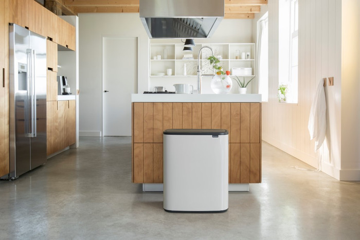 Brabantia Bo Touch Bin 2 x 30 Liter White product in gebruik