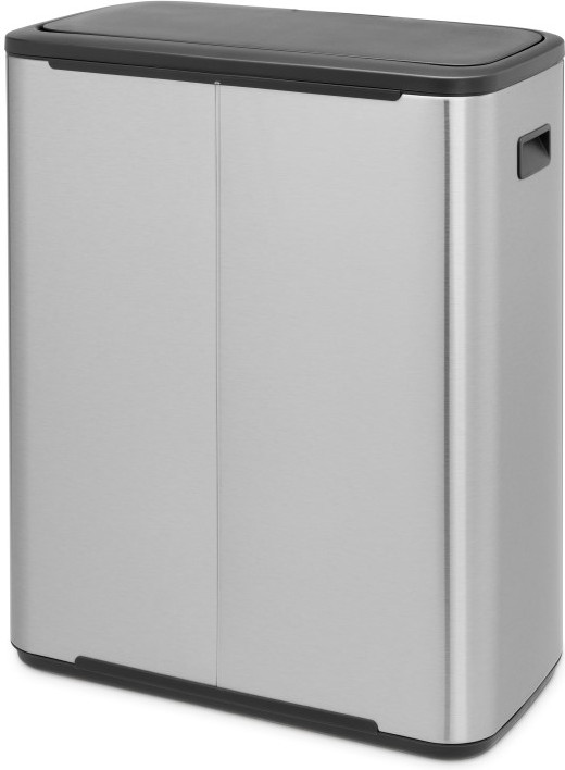 Brabantia Bo Touch Bin 2 x 30 Liter Rvs Fingerprint Proof + Vuilniszakken (120 stuks) achterkant