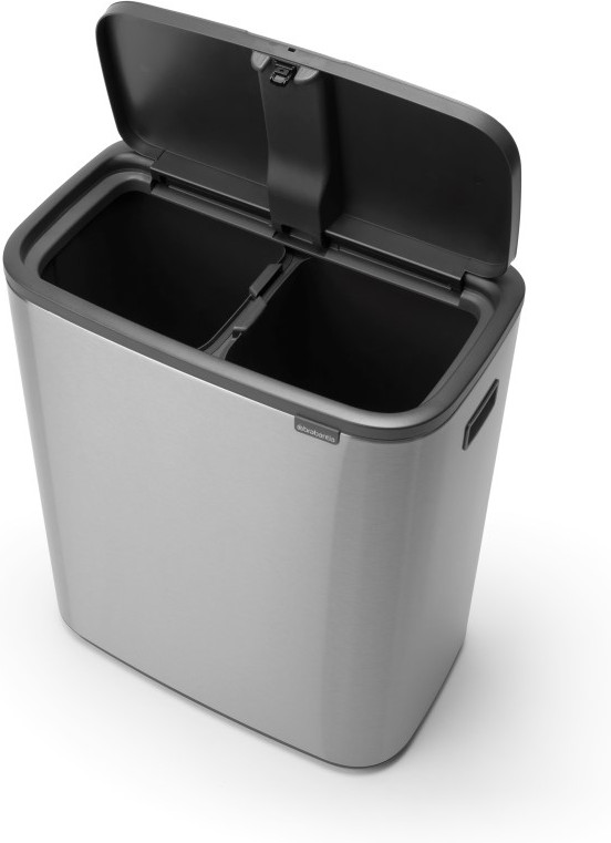 Brabantia Bo Touch Bin 2 x 30 Liter Rvs Fingerprint Proof + Vuilniszakken (120 stuks) detail