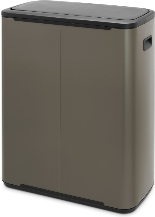 Brabantia Bo Touch Bin 60 Liter Platinum achterkant