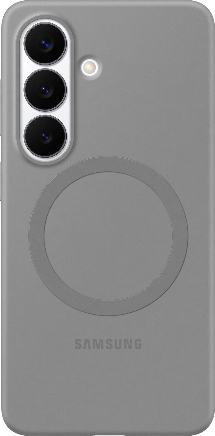 Samsung Galaxy S26 Plus Silicone Back Cover with Magnet Gray Main Image