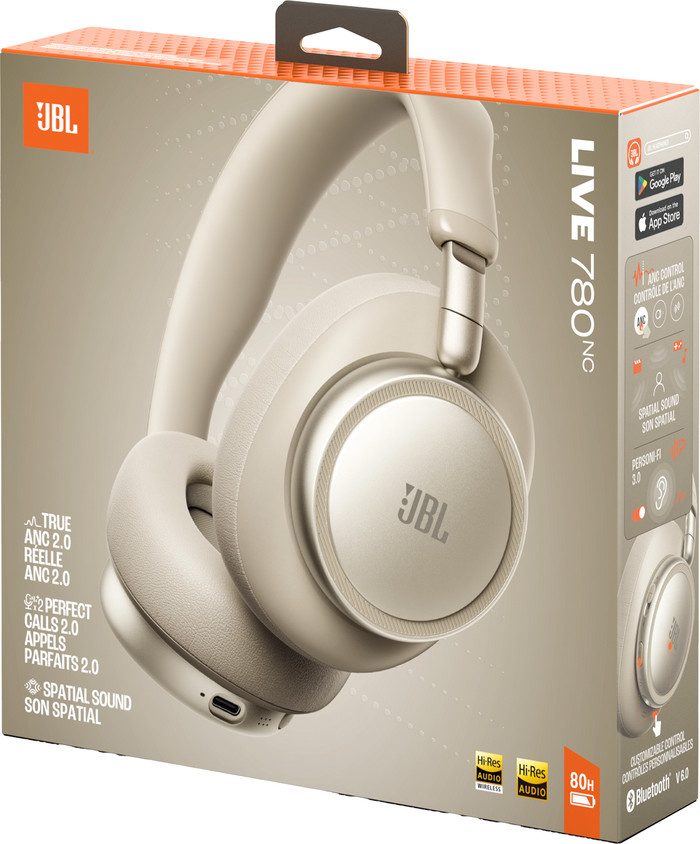JBL Live 780NC Champagne verpakking