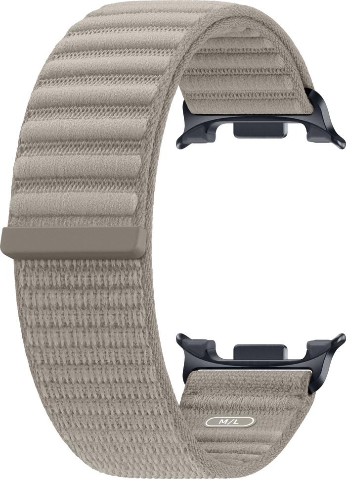 Samsung Galaxy Watch 9 Nylon Fabric Strap Taupe M/L detail