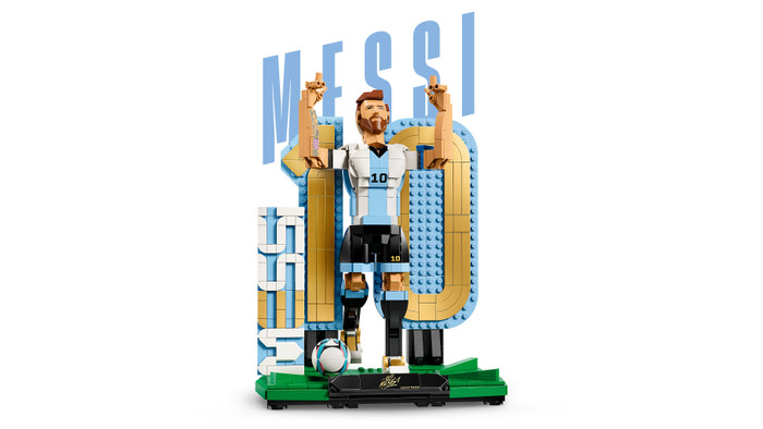 LEGO Editions Lionel Messi Voetballegende 43015 product in gebruik