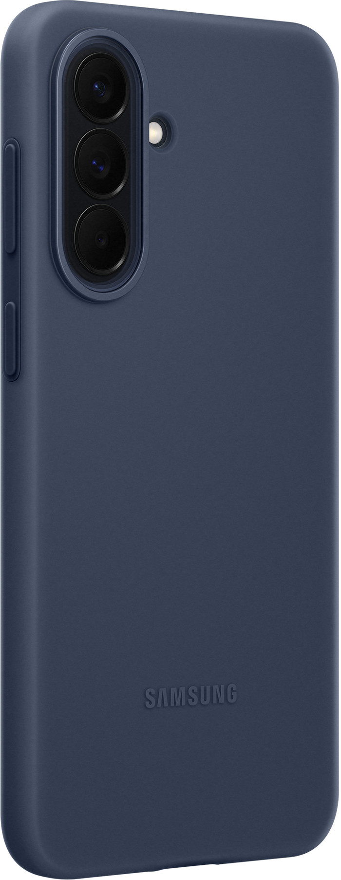 Samsung Galaxy A57 Siliconen Back Cover Donkerblauw rechterkant