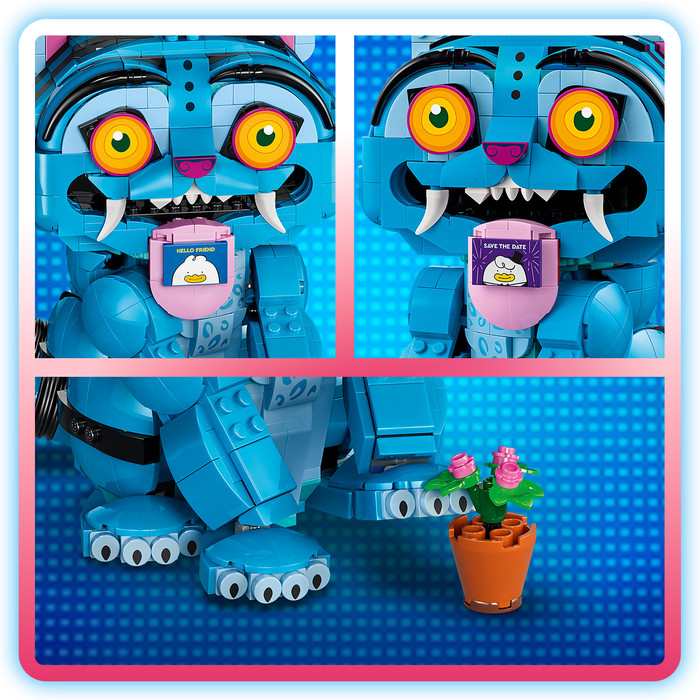 LEGO KPop Demon Hunters Derpy Tiger en Sussie Bird 72537 product in gebruik