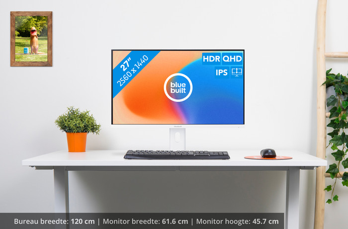 BlueBuilt 27 inch Quad HD Monitor visual Coolblue 1