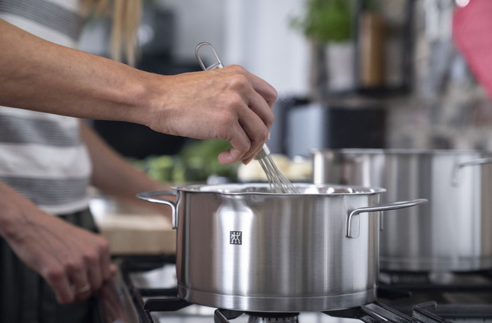 Demeyere Zwilling TrueFlow pannenset product in gebruik