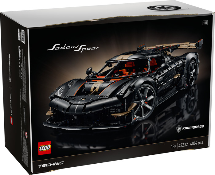 LEGO Technic Koenigsegg Sadair's Spear Megacar 42232 verpakking