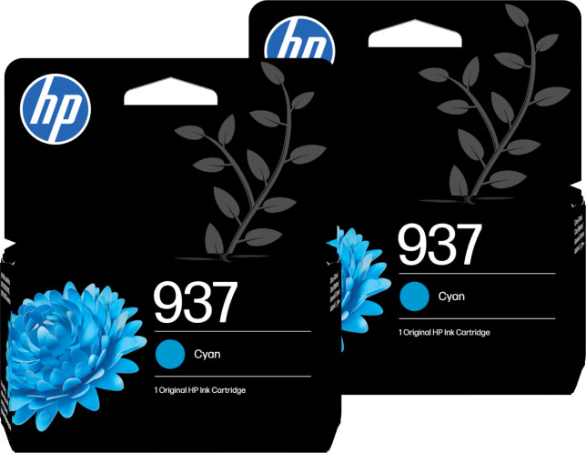 HP 937 Cartridge Cyan (2 units) Main Image