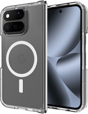 Just in Case Google Pixel 11 Pro Fold Back Cover met Magneet Transparant rechterkant