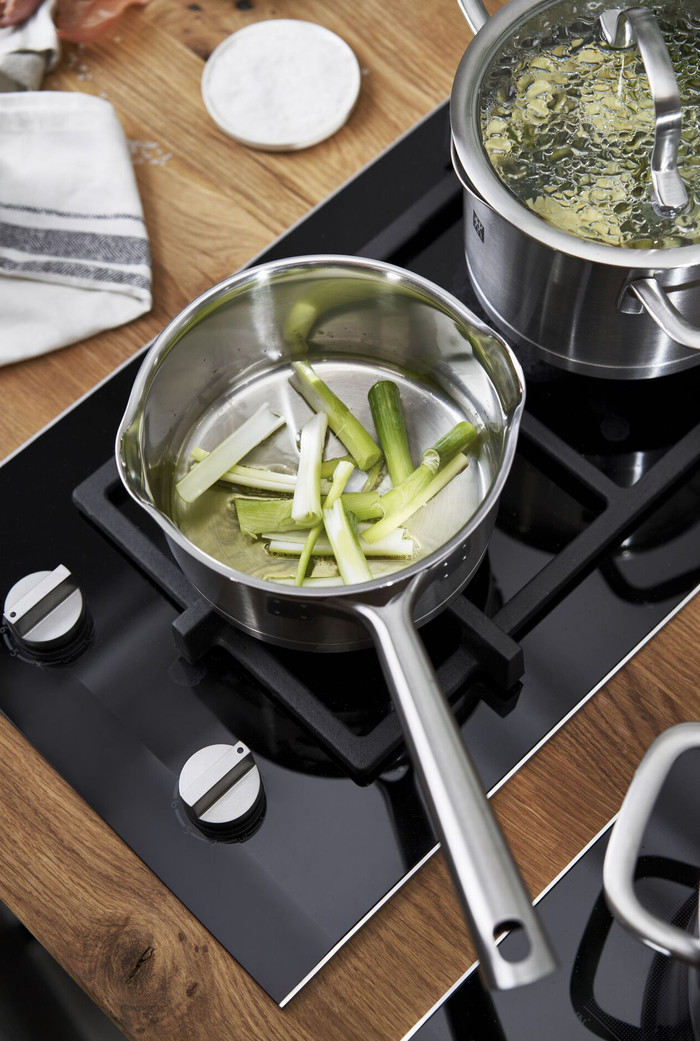 Demeyere Zwilling TrueFlow pannenset product in gebruik