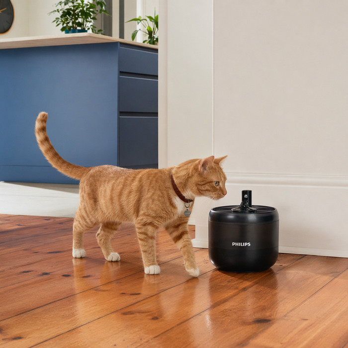 Philips Pet-serie Waterfontein product in gebruik