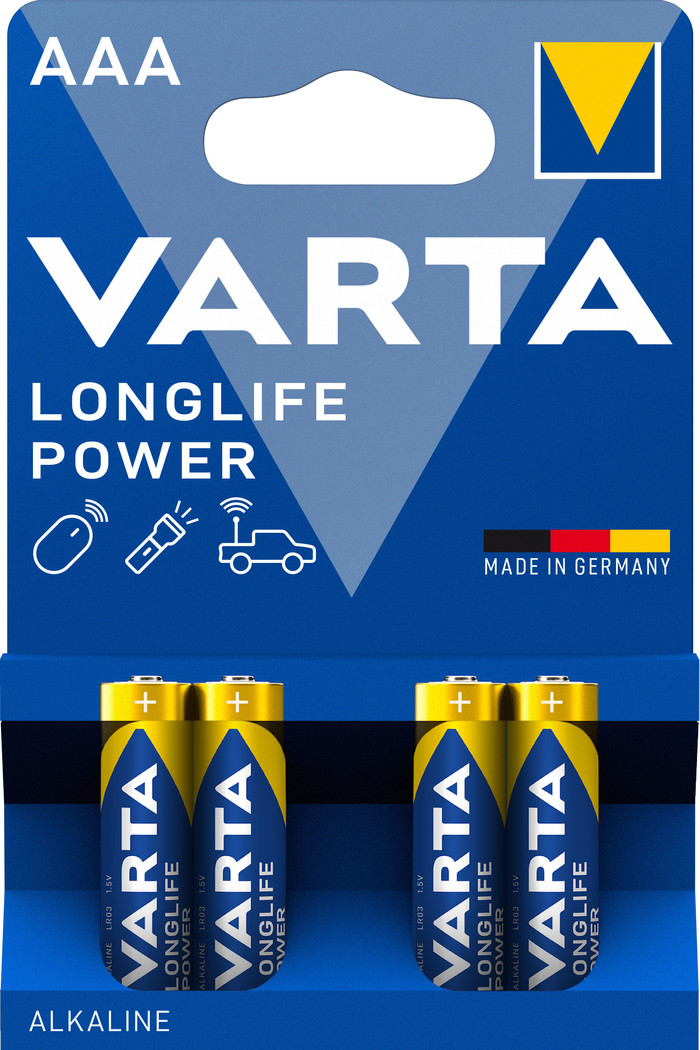 VARTA Longlife Power AAA Blister 4 Units Main Image