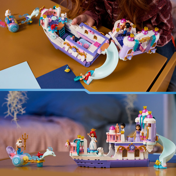 LEGO Disney Ariëls Koninklijke Trouwboot 43299 product in gebruik