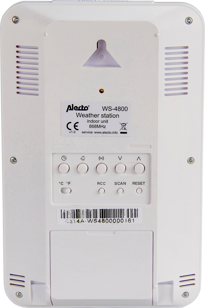Alecto WS-4800 achterkant