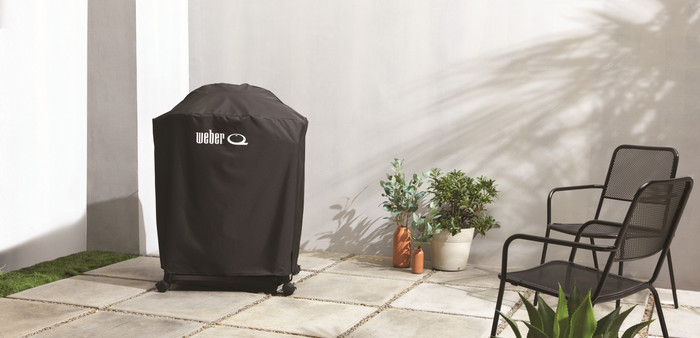 Weber Premium Hoes voor Q 3200N+ product in gebruik