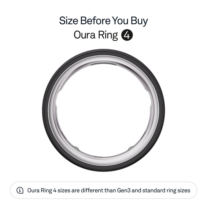 Oura Ring 4 Size 15 Gray visual supplier