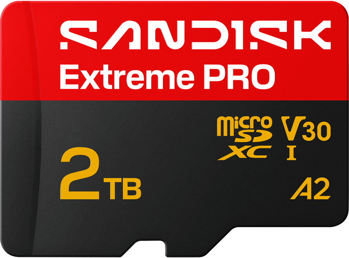 SANDISK Extreme PRO microSDXC 2TB 250MB/s voorkant