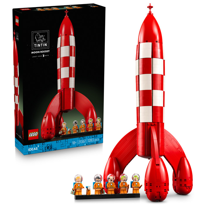 LEGO Ideas Tintin Maanraket 21367 verpakking