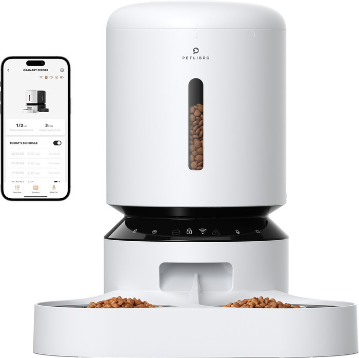 Petlibro Automatische Voerbak met Wifi dual PLAF103 Wit voorkant