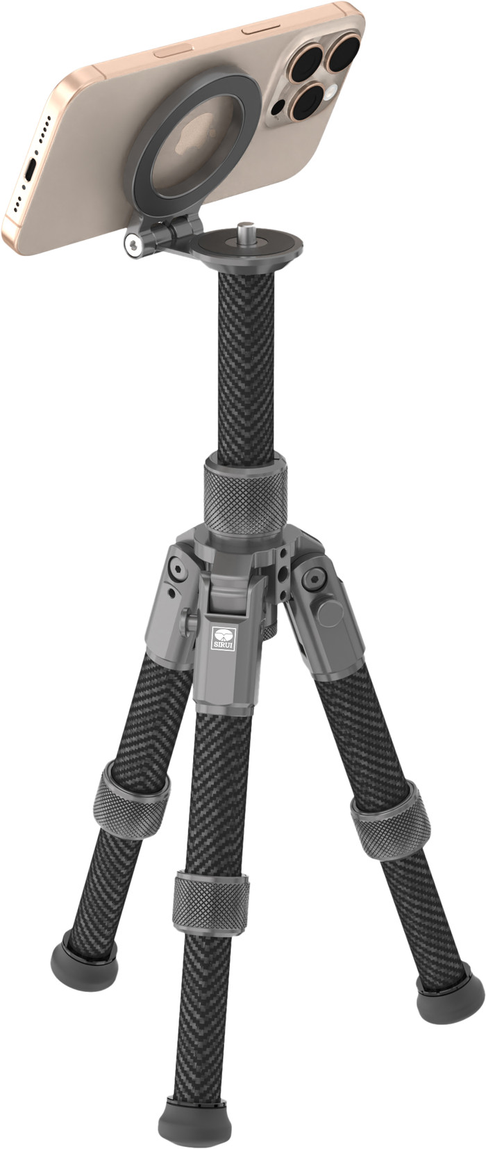 Sirui 3TM Magnetic Snap-on Smartphone Tripod product in gebruik
