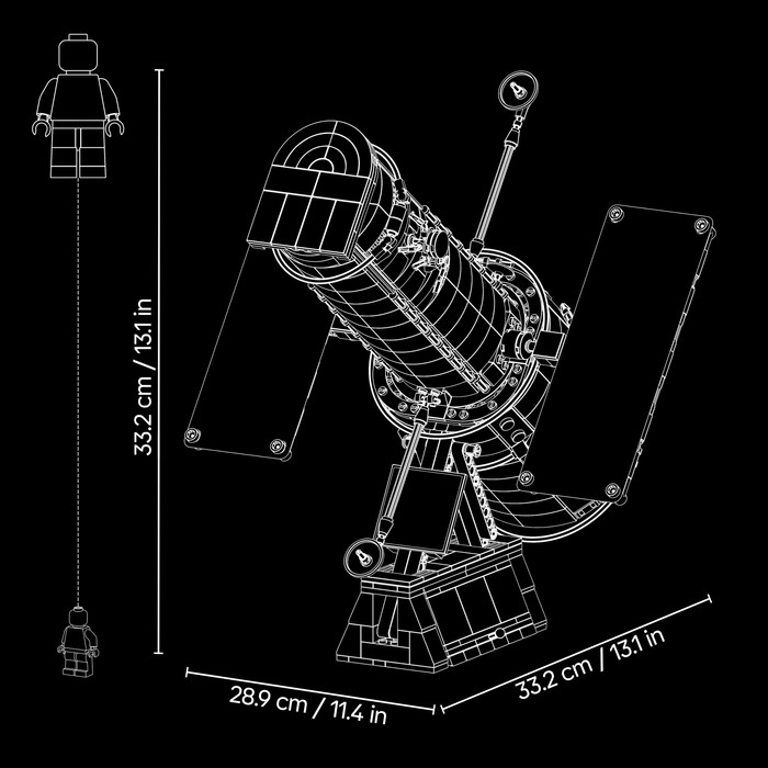 LEGO Icons Ruimtetelescoop Hubble 11382 detail