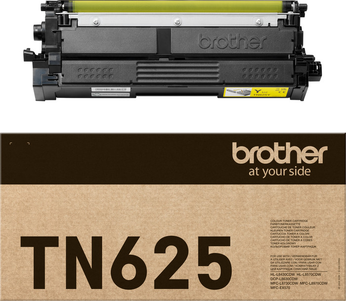 Brother TN-625 toner geel verpakking
