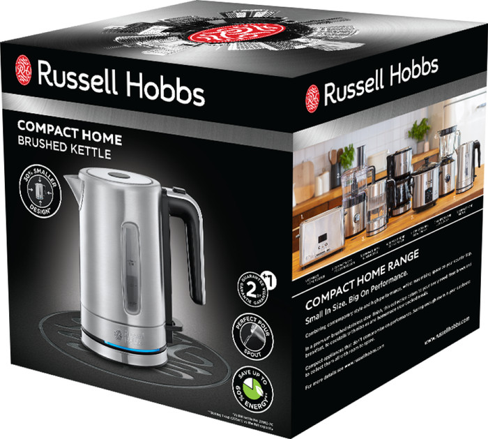 Russell Hobbs Compact Home Brushed packaging