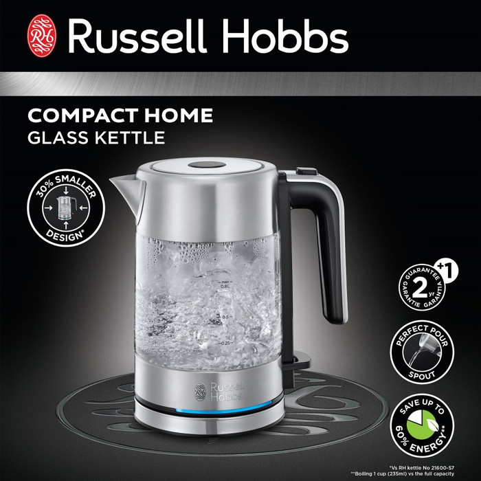Russell Hobbs Compact Home Glass packaging