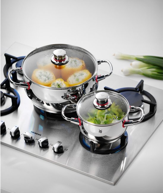 WMF Quality One Cookware Set 4-piece product in use