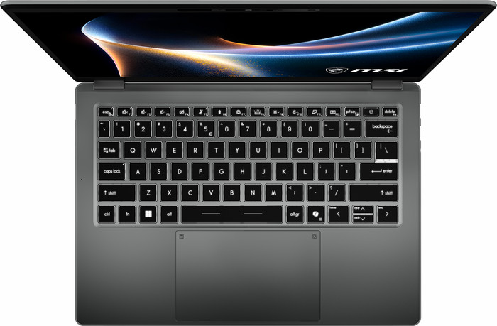 MSI Prestige 14 AI+ D3MG-047NL OLED QWERTY bovenkant