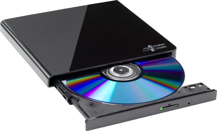 Hitachi-LG GP57EB40 Externe DVD/CD Speler en Brander Zwart linkerkant