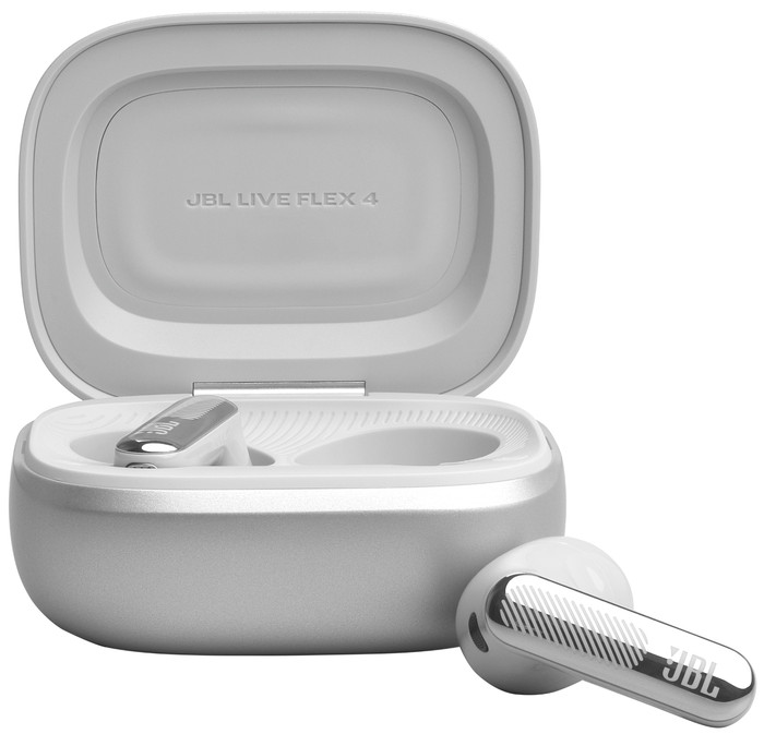 JBL Live Flex 4 Zilver voorkant