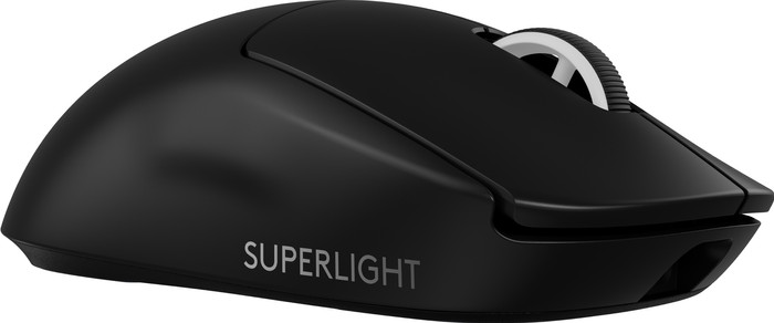 Logitech G PRO X Superlight 2 Lightspeed Draadloze Gaming Muis Zwart linkerkant