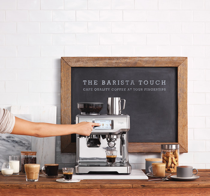 Sage the Barista Touch Stainless Steel product in gebruik