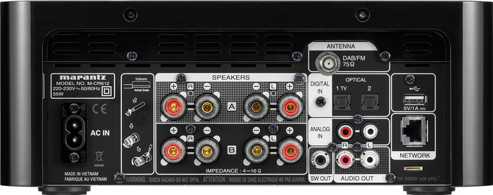 Marantz Melody X Zwart achterkant