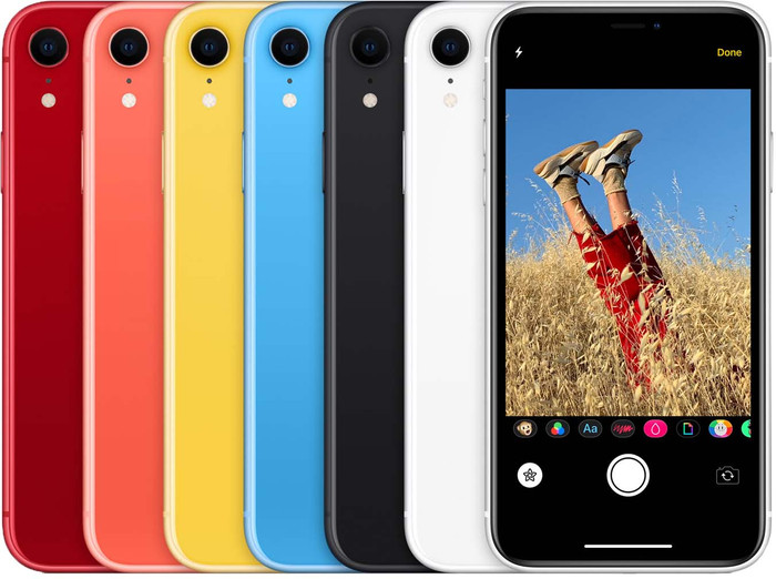 iPhone Xr 64 Go Bleu Reconditionné (Légères traces d'utilisation) produit composé