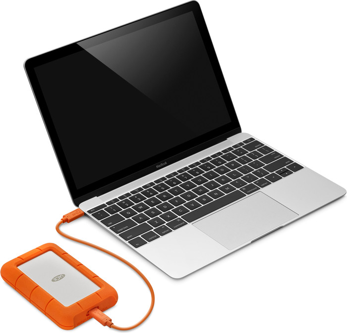 LaCie Rugged USB-C 5TB product in use