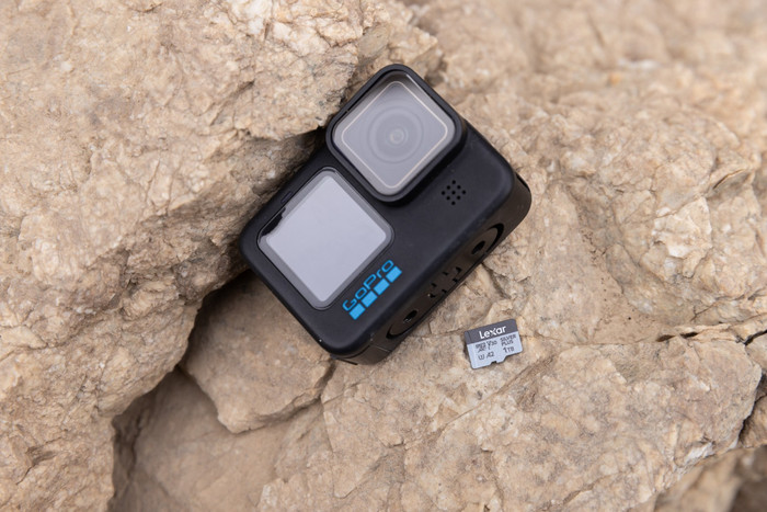 Lexar Professional MicroSDXC Silver Plus 128GB 150MB/s product in gebruik