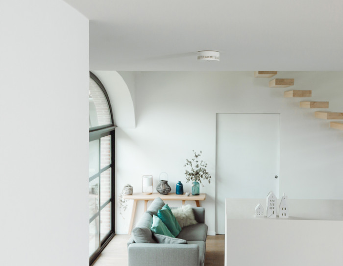 Netatmo Slimme Rookmelder (10 jaar) 5-Pack product in gebruik