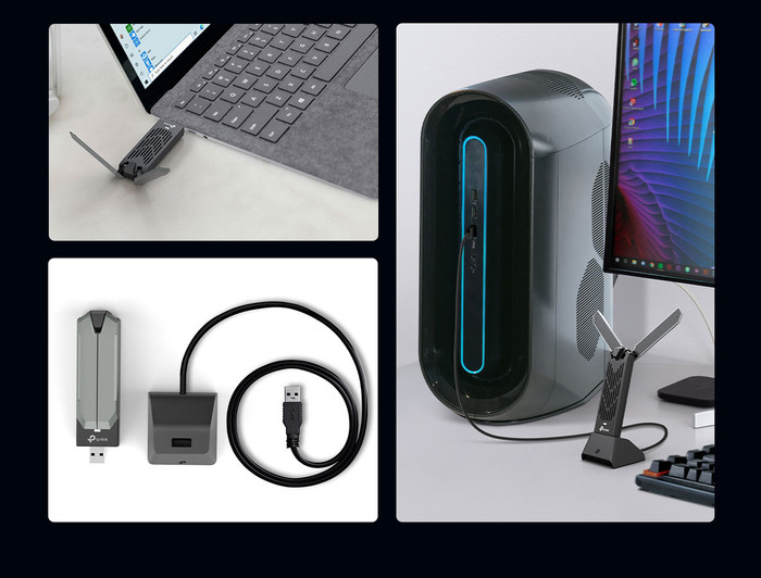 TP-Link Archer TBE400UH product in gebruik