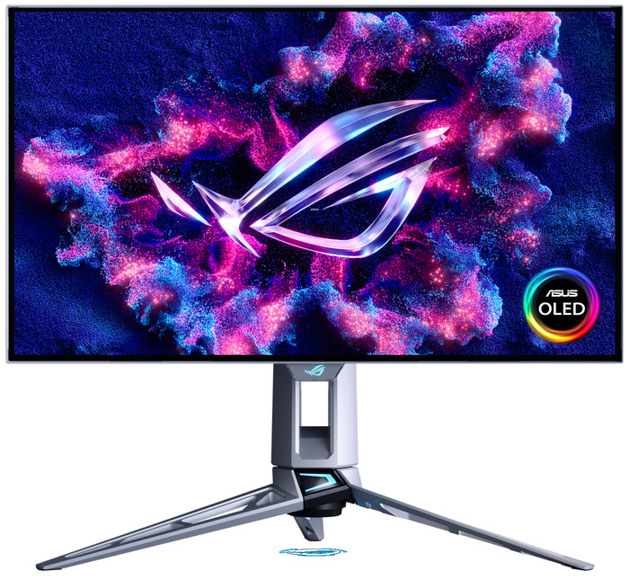 ASUS ROG Swift PG27AQWP-W OLED voorkant