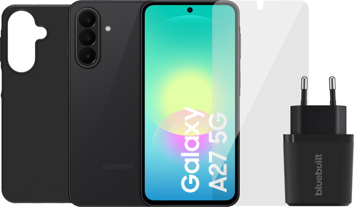 Samsung Galaxy A27 256GB Zwart 5G + Compleet Accessoirepakke Main Image