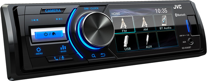 JVC KD-X560BT linkerkant