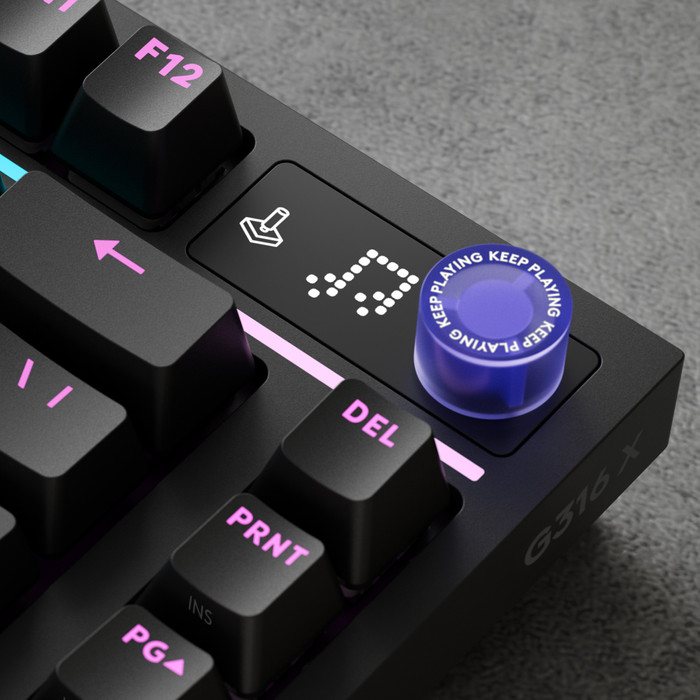 Logitech G316 X 75 Gaming Toetsenbord Zwart Qwerty detail